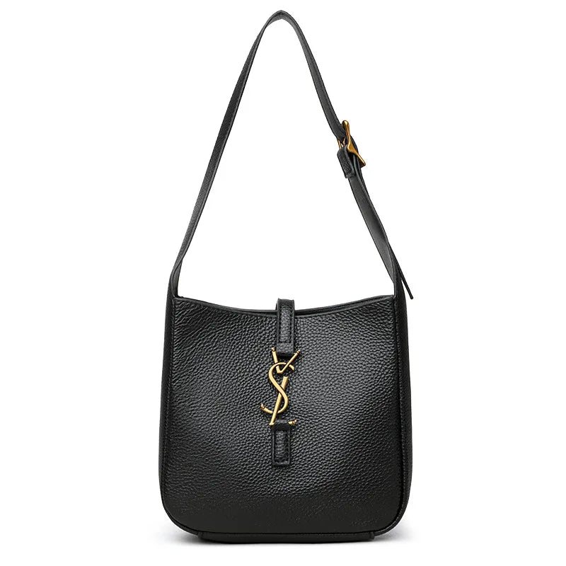 2025 Leather All-in-one Yang Shilin Ladies Armpit Bucket Bag Fashion Rose with The Same Shoulder Bag for Women