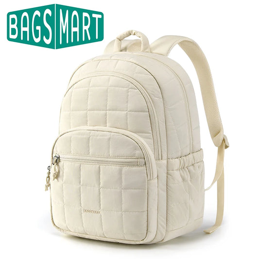 BAGSMART Women's Backpack Water-Resistant 15.6 Inch Laptop Backpack School Bags for Girls Large College Backpacks Mochila